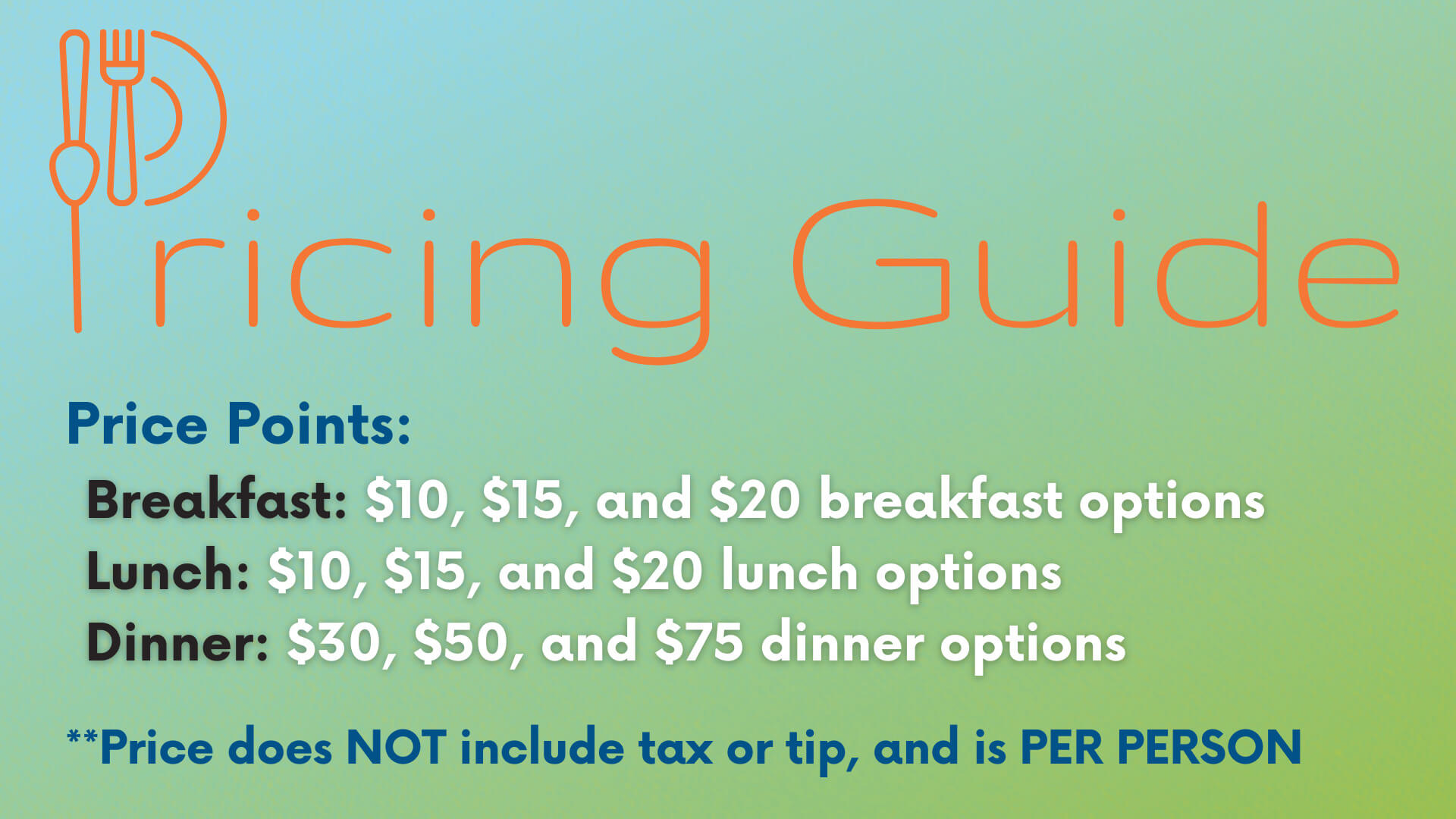 Pricing Guide Pricing Guide