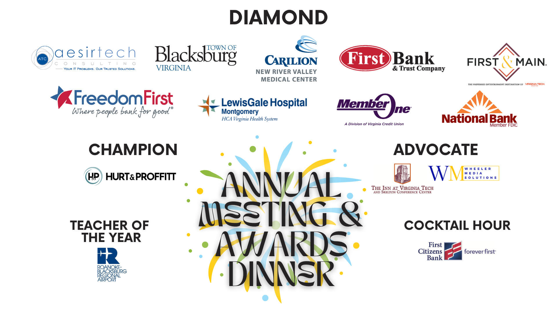 2025 Awards Dinner Sponsor Graphic