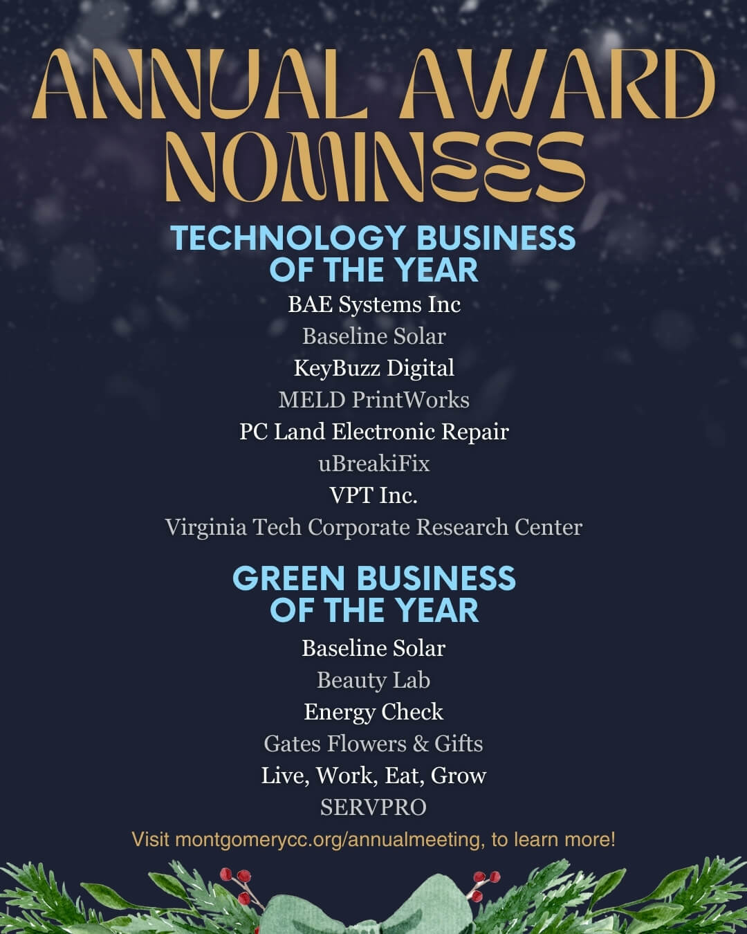 2025 Annual Meeting &amp; Awards Dinner