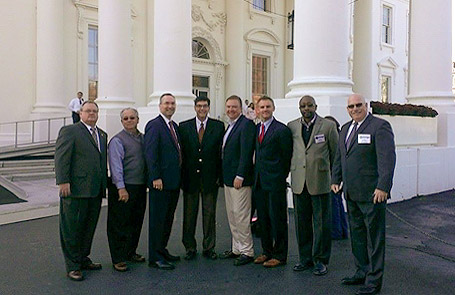 leadership posing in group photo