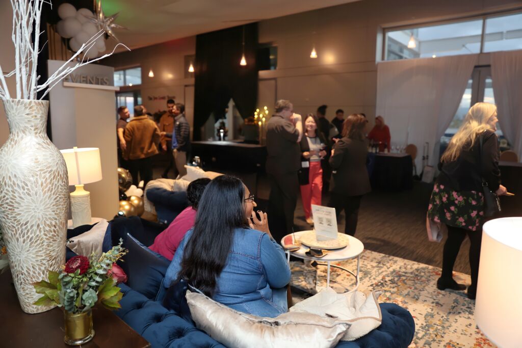 event people socializing