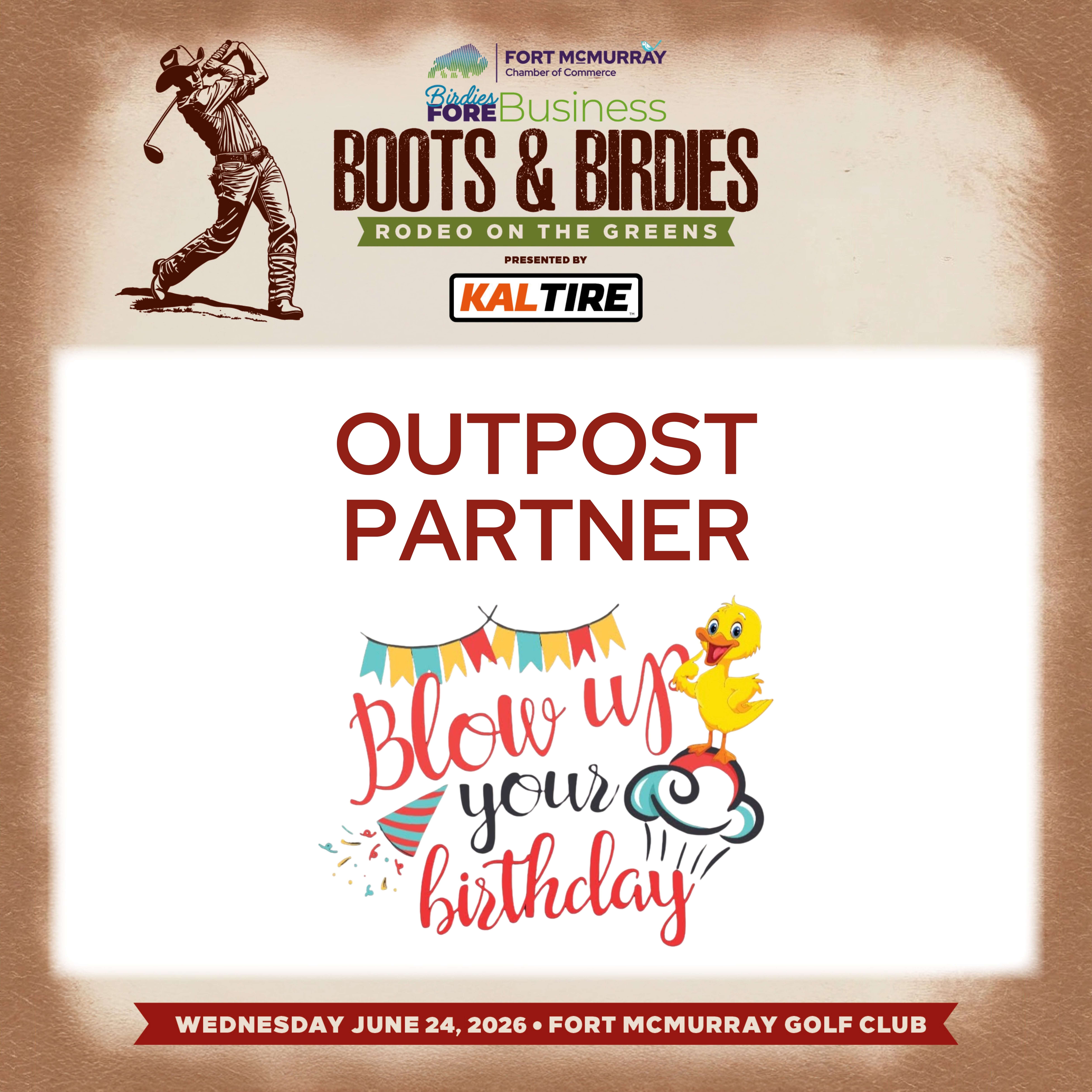 Blow Up Your Birthday - Hole Sponsor