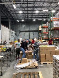 Williamsburg REALTORS® volunteer at Peninsula Virginia Foodbank