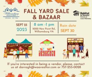 fall yard sale graphic