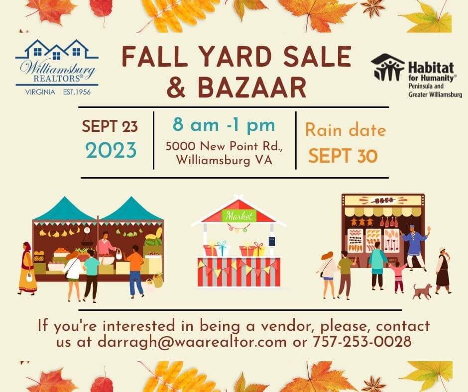 fall yard sale graphic
