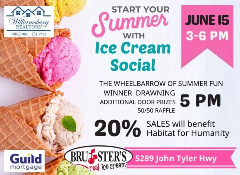 ice cream social graphic