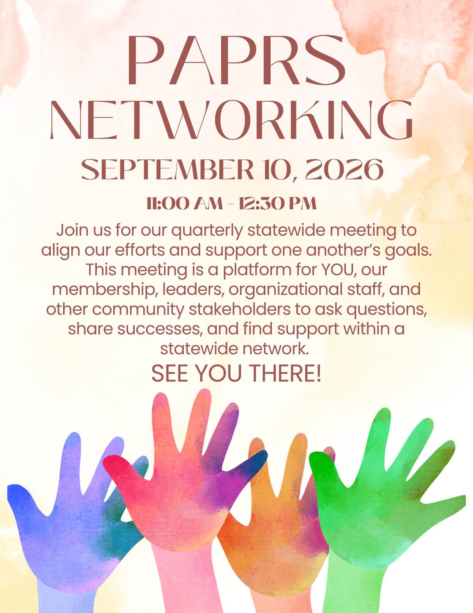 PAPRS September 2026 Networking Event