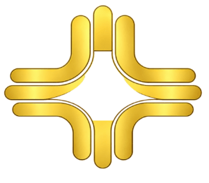 Polished Gold Four-Way Emblem