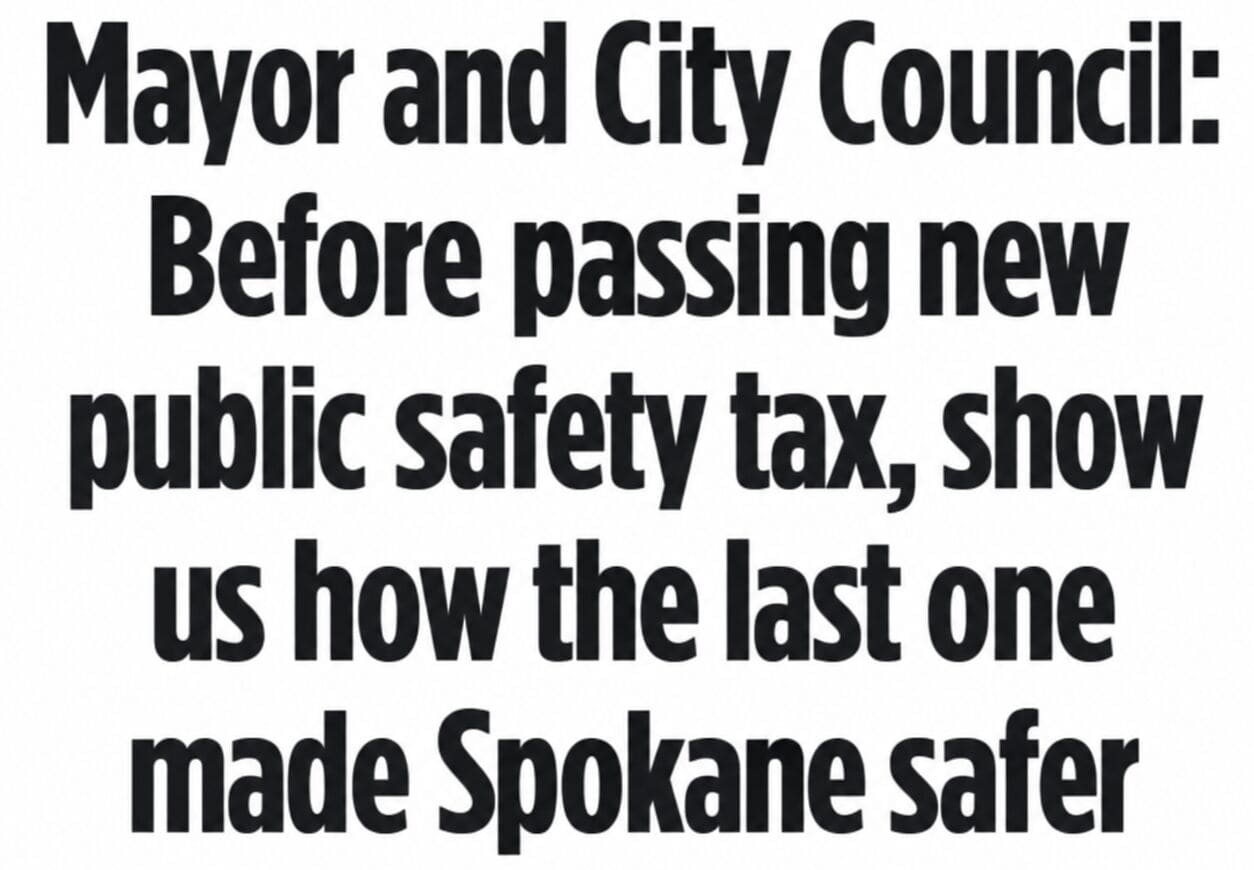 Spokane Safety Tax Headline