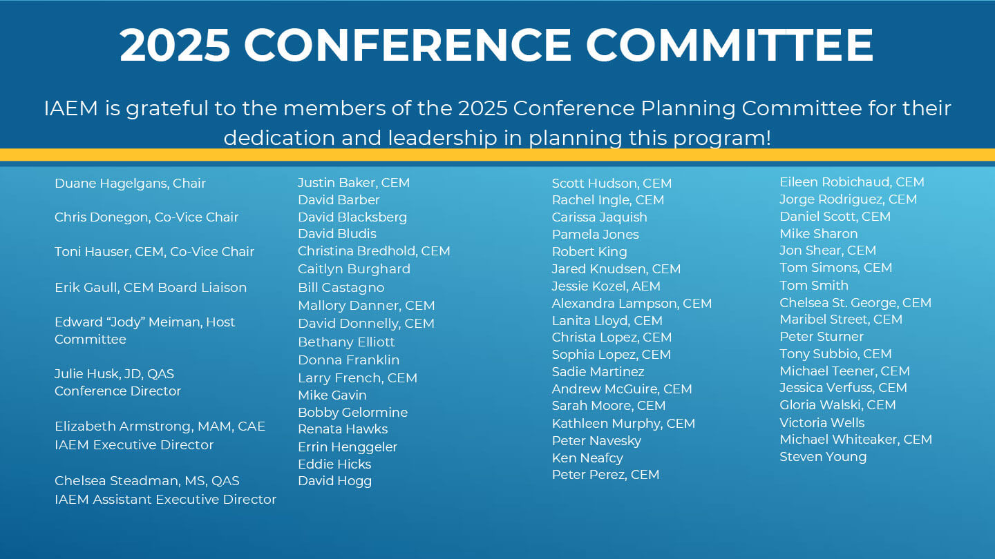 Conference Committee List