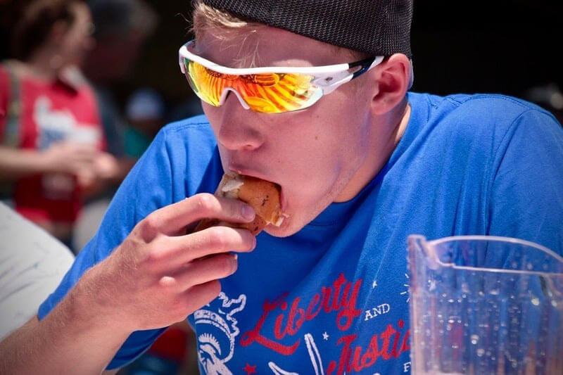 hotdog eating contest