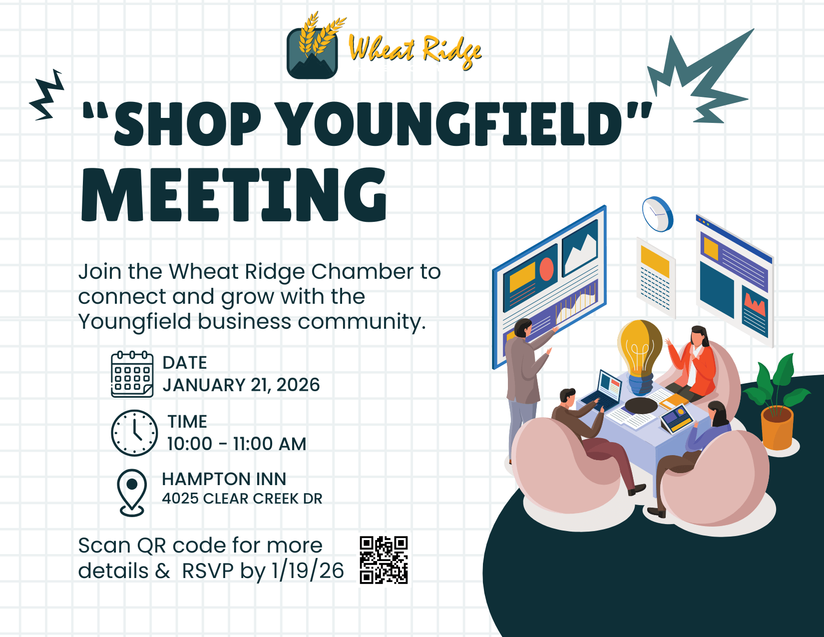 Youngfield Businesses Meeting-Postcard &amp; Flyer