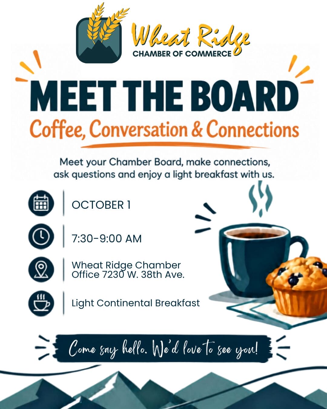 Meet the Board coffee and connections Instagram post