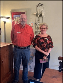 Marc Matier, Chair & Terry Harris, Treasurer