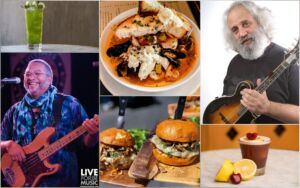 George POrter Jr., David Grisman and delicious treats at the Sweetwater Music Hall.