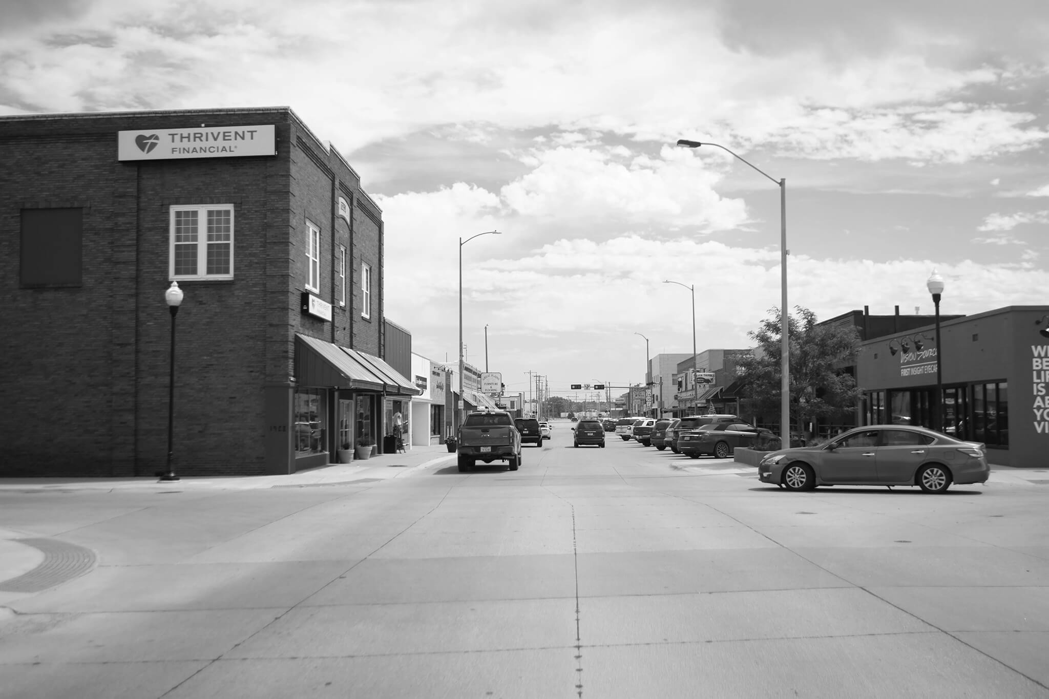 black and white photo