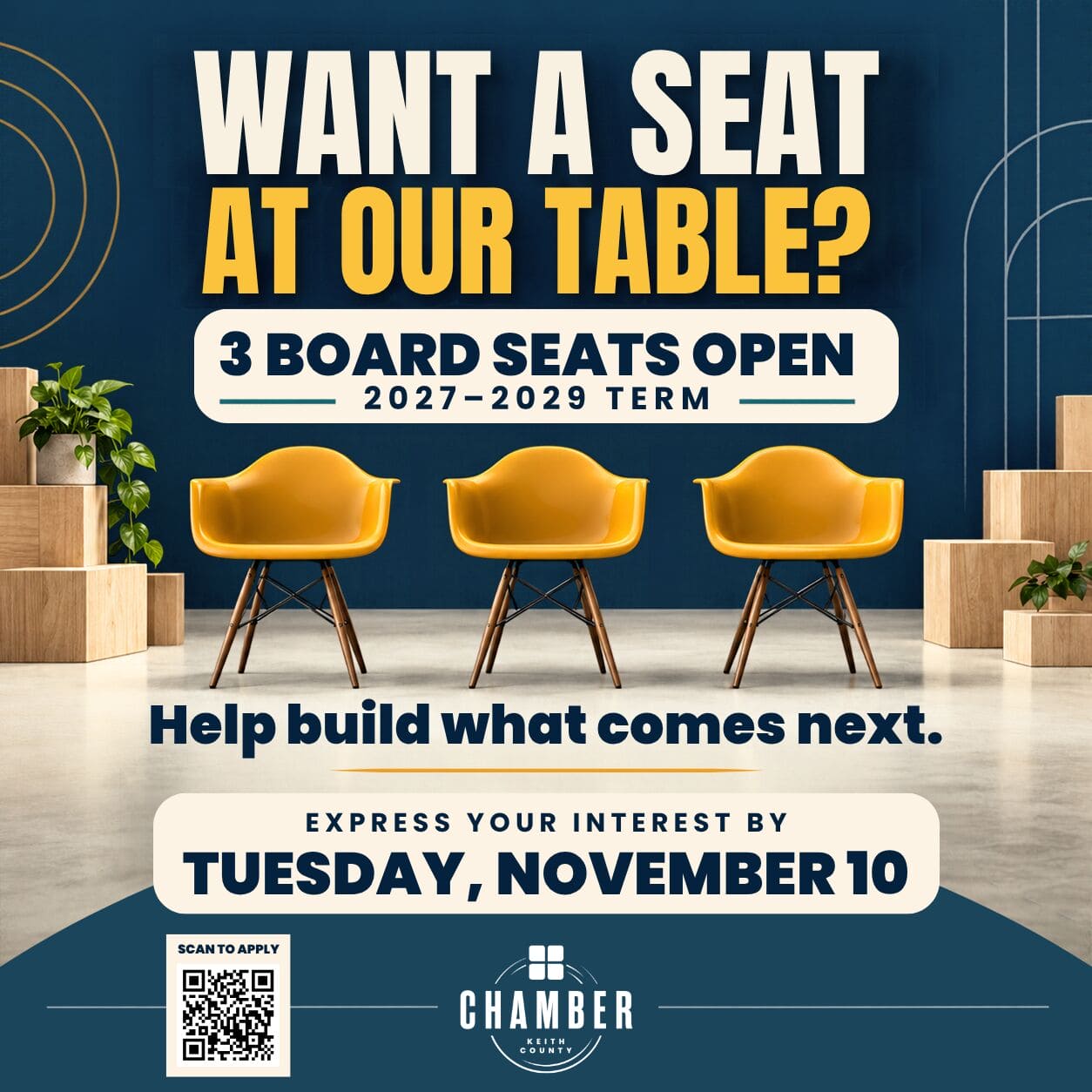 Want a seat at our table? Want a seat at our table?