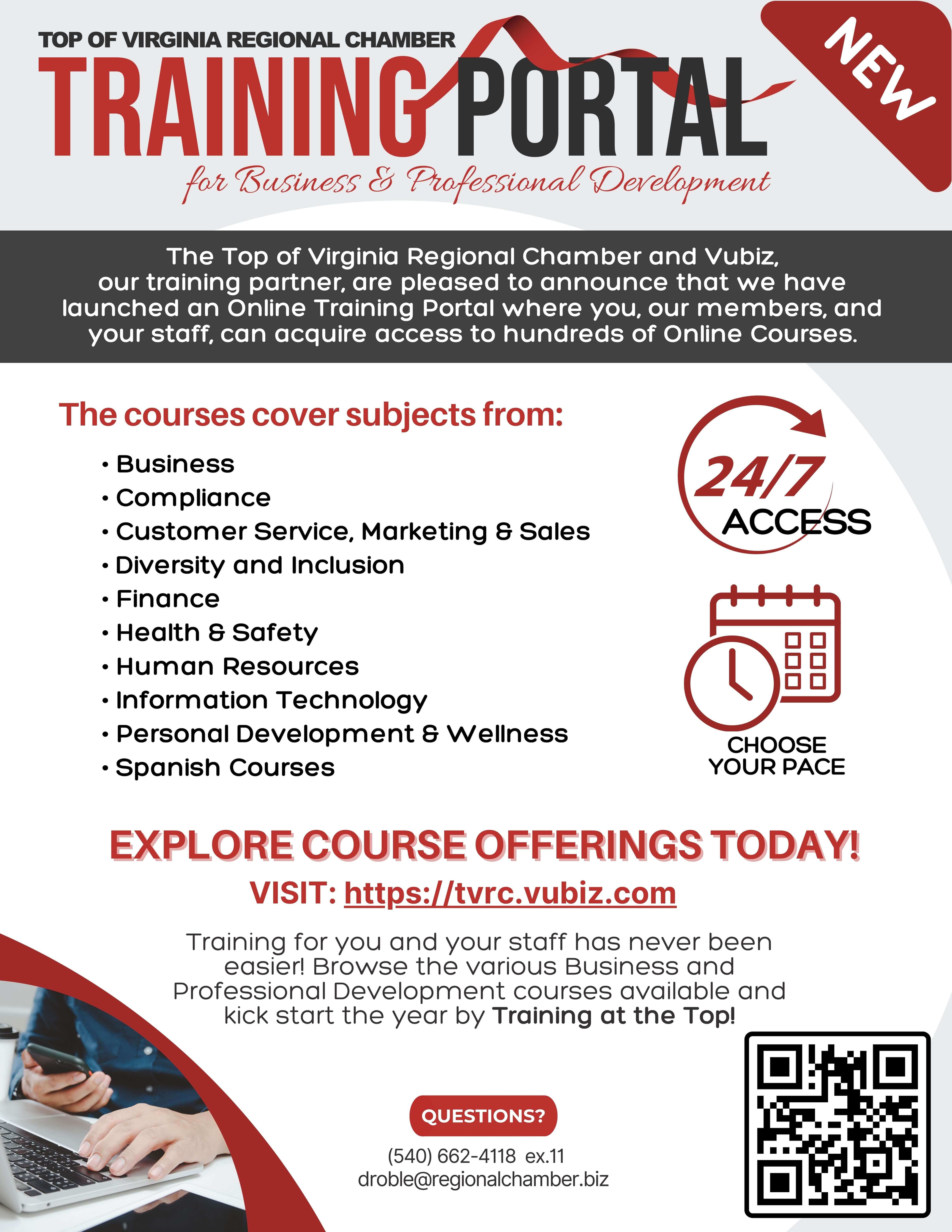 TVRC Training Portal Flyer 8.5x11