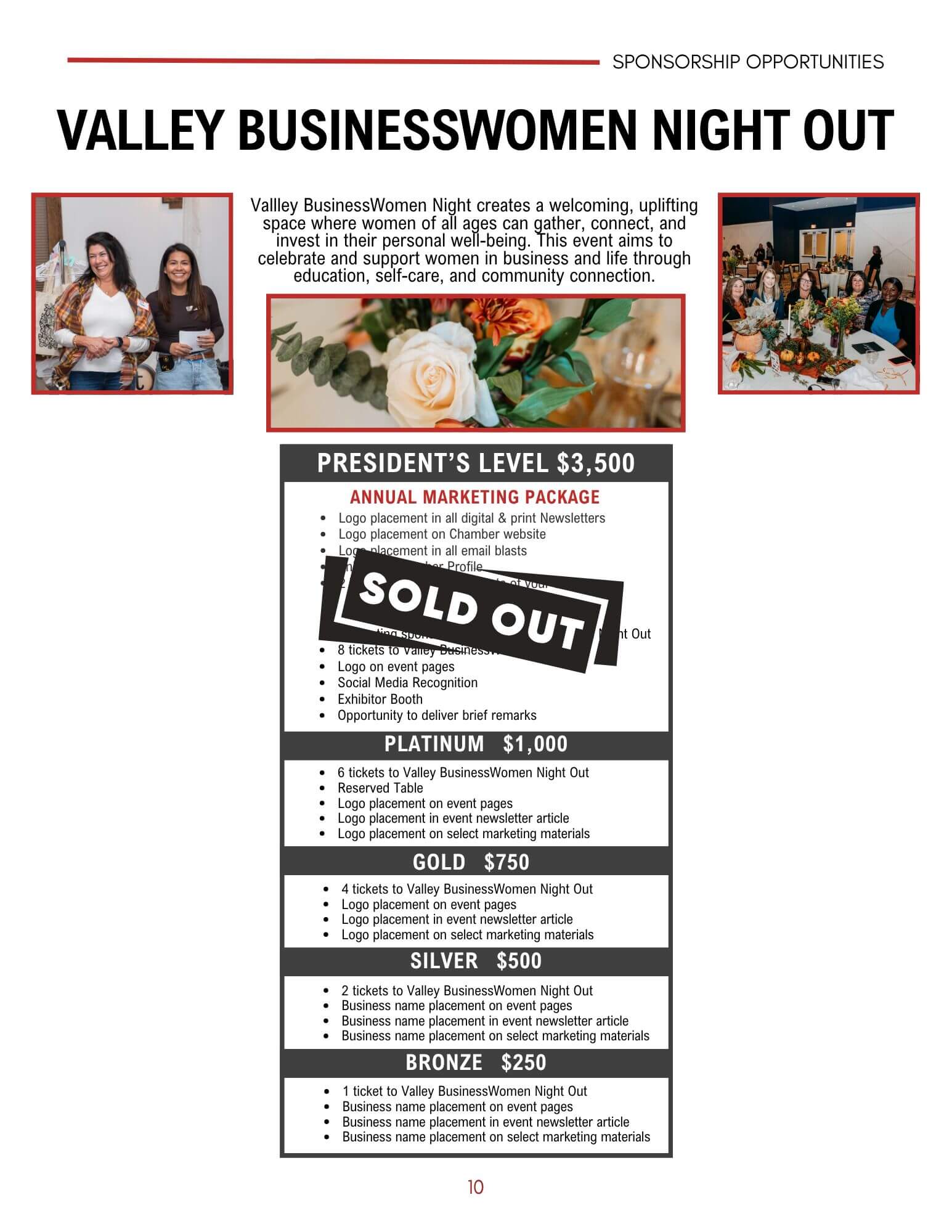 valley businesswoman night out