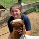 woman with goat
