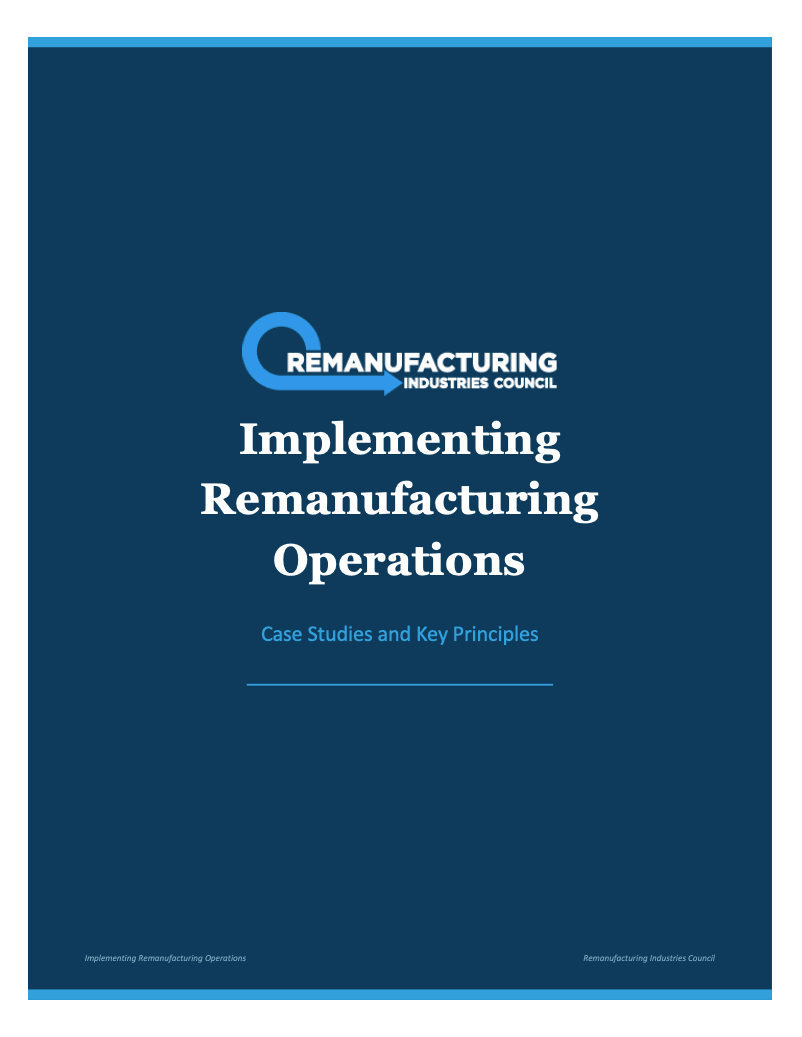 Implementing Reman Ops Cover Pg v2