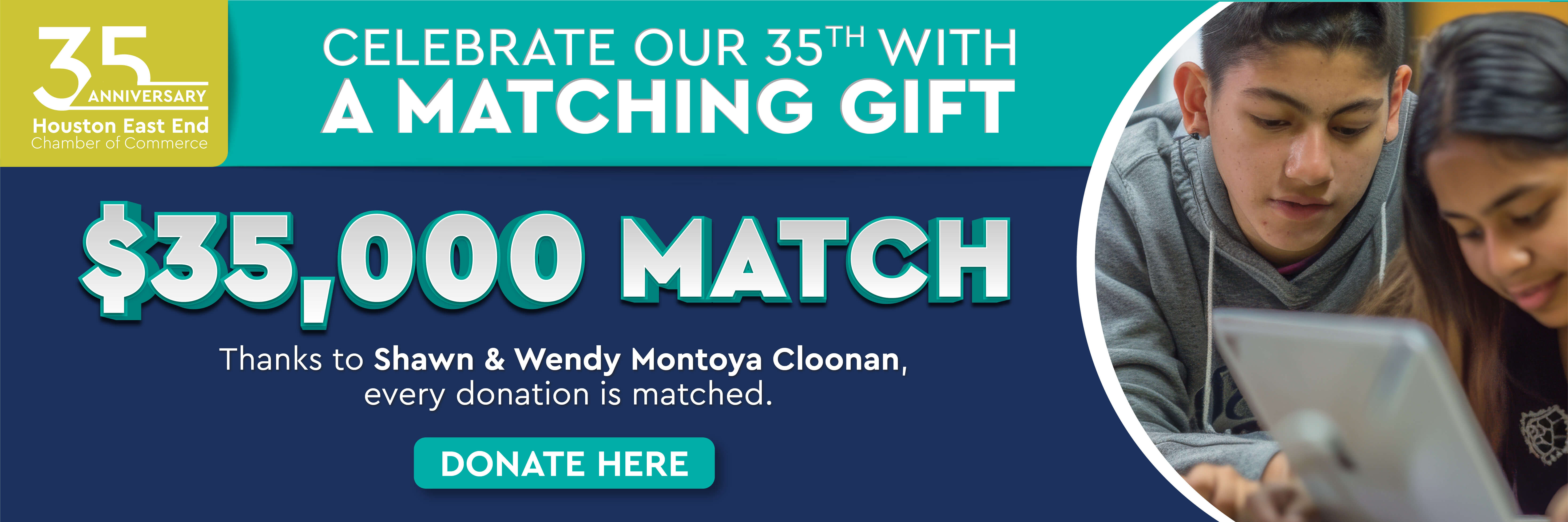 35th Anniversary Matching Donation