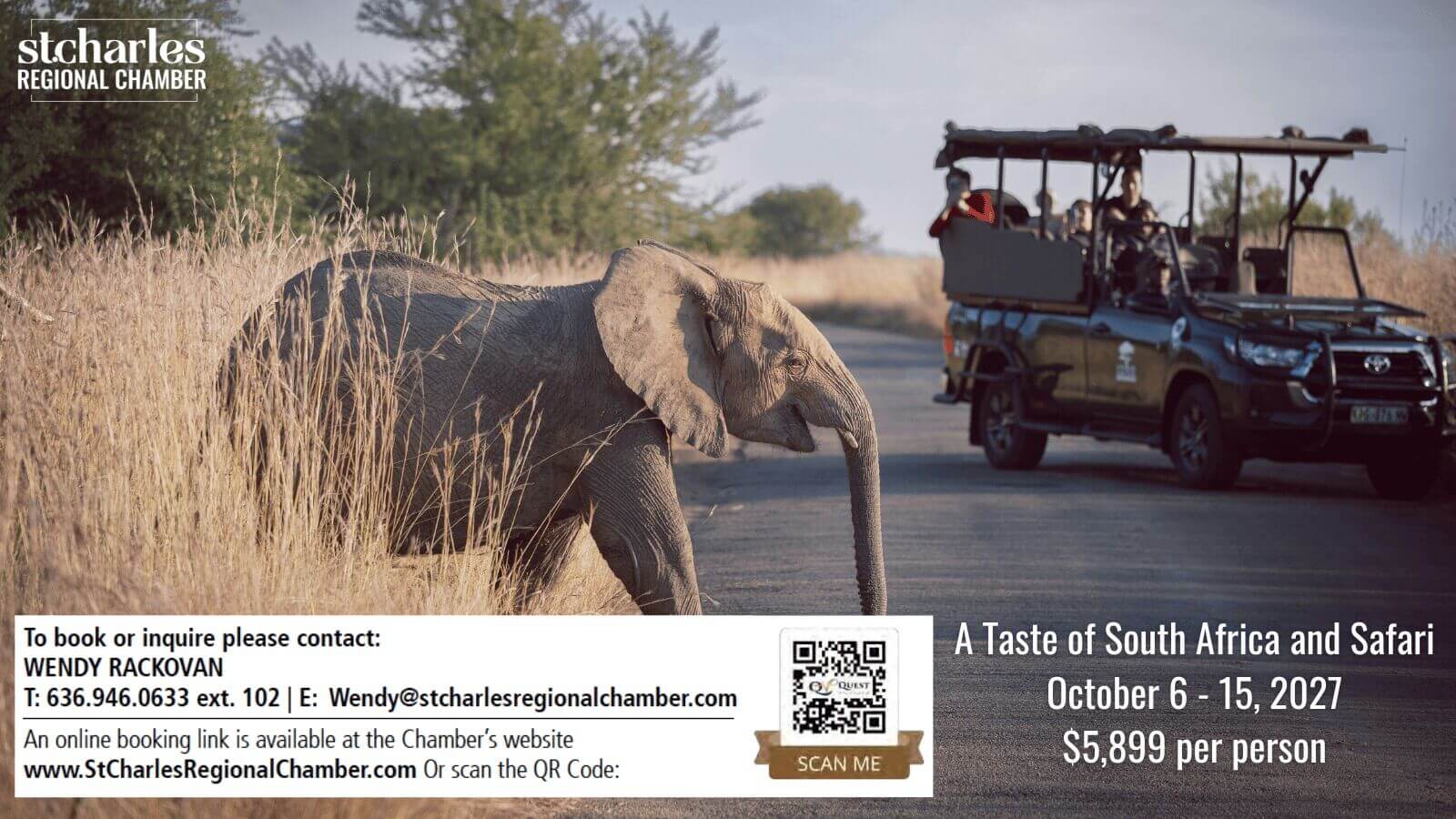 A Taste of South Africa and Safari October 6 - 15, 2027 $5,899 per person
