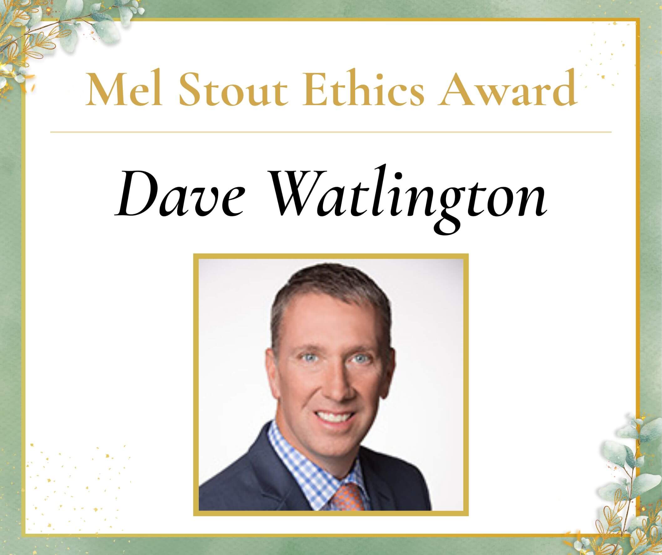 mel stout ethics award