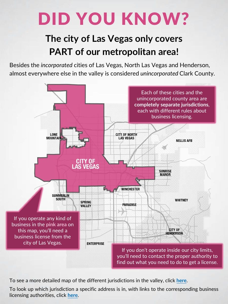 City of Las Vegas boundary map. Select to open the full PDF.