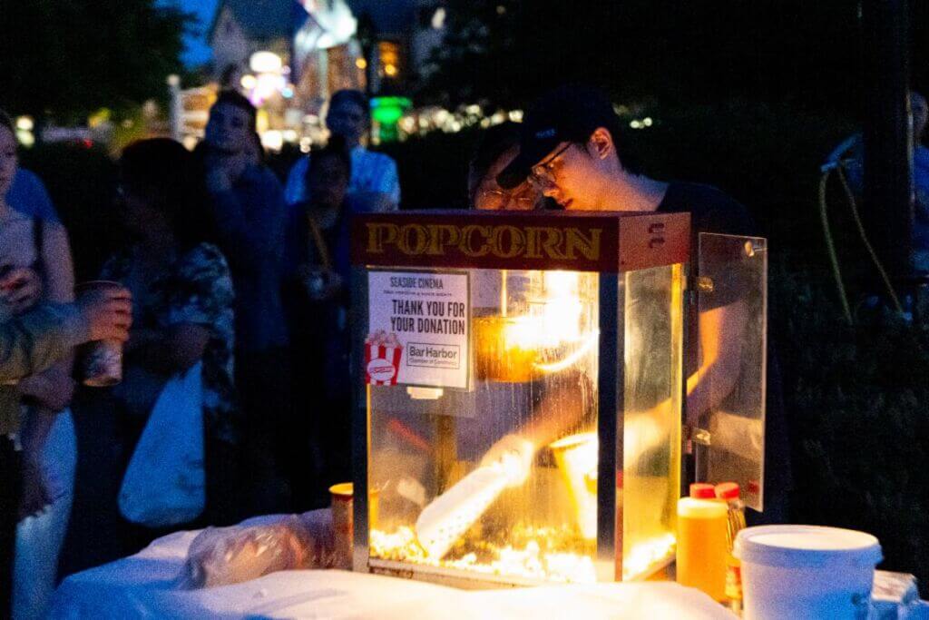 popcorn at seaside cinema