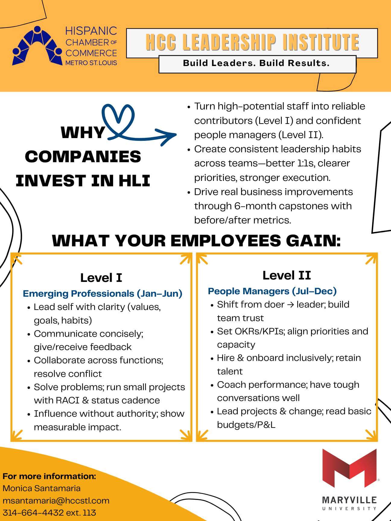 HCC LEADERSHIP INSTITUTE HLI 2026 flyer 2