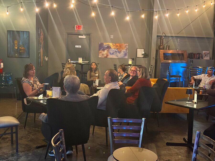 people enjoying live music