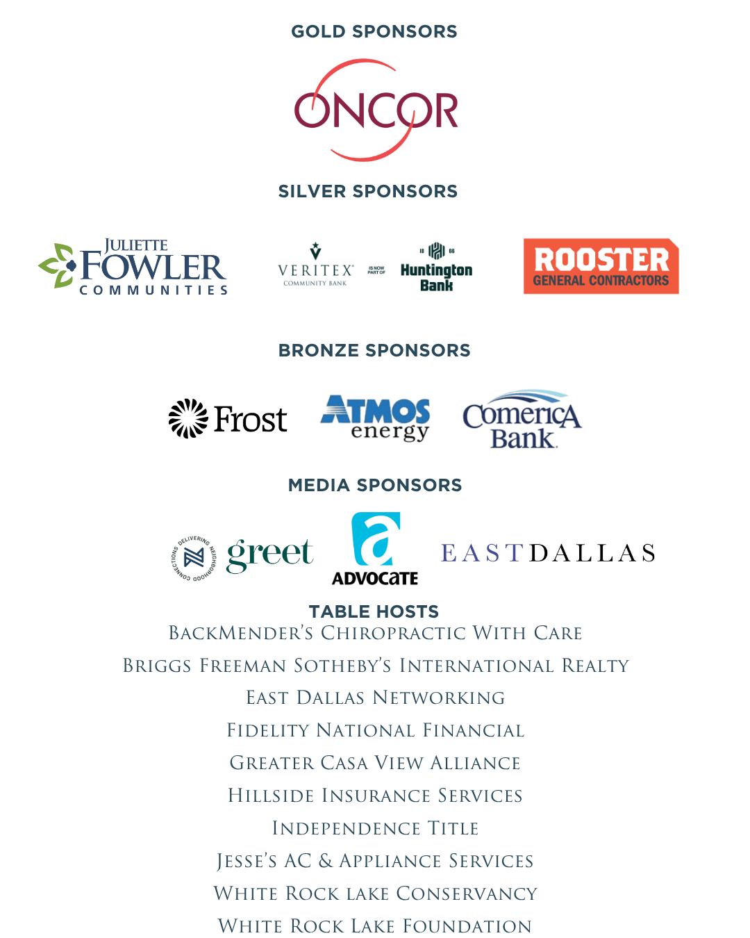 sponsors