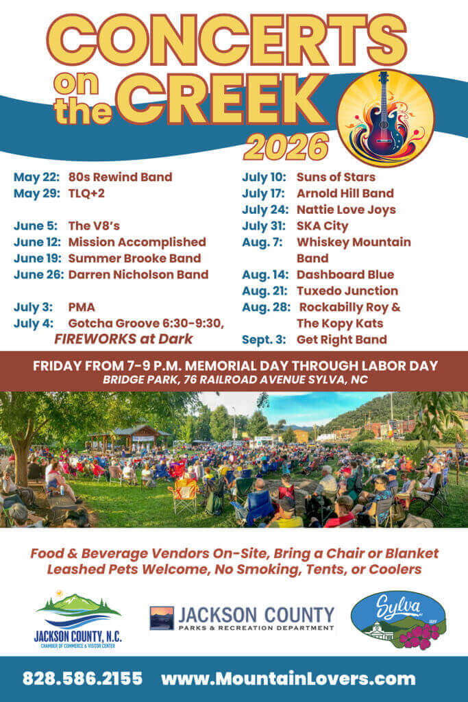 concerts on the creek 2026 schedule