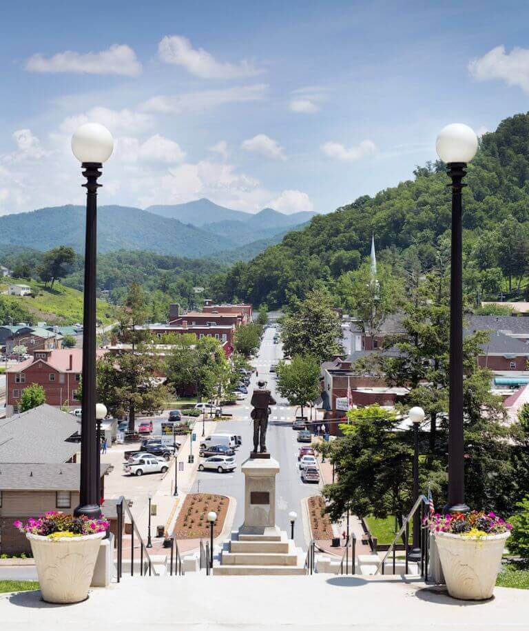 downtown sylva view