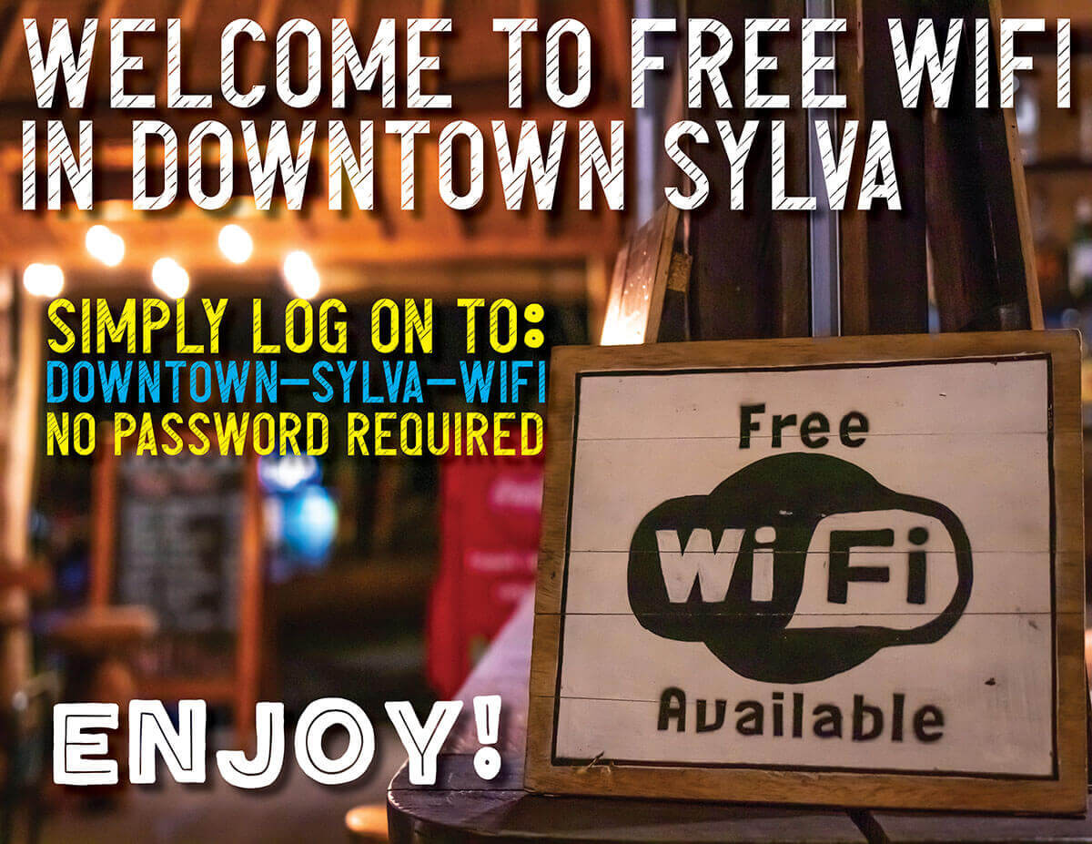 Free wifi in downtown Sylva