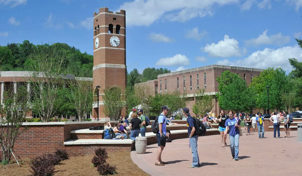 clock tower on campus