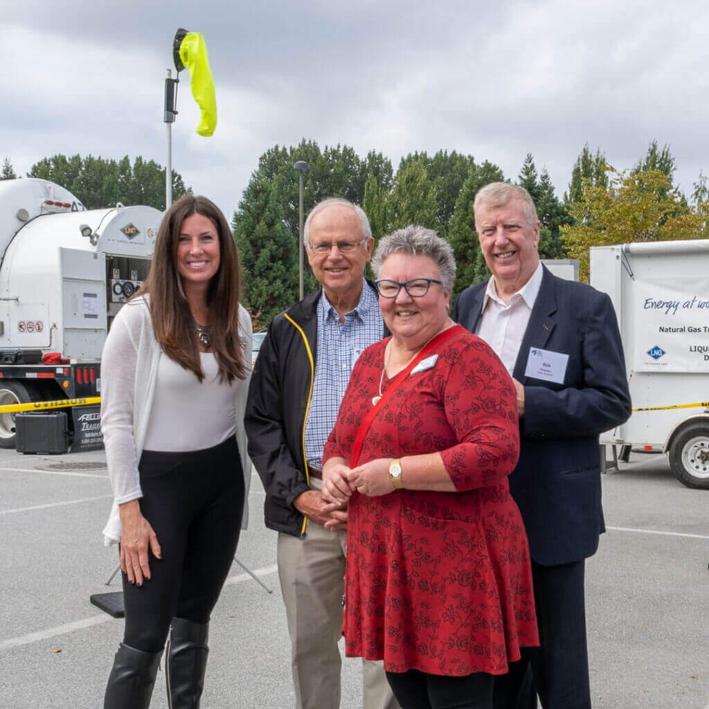 four delta chamber members at event