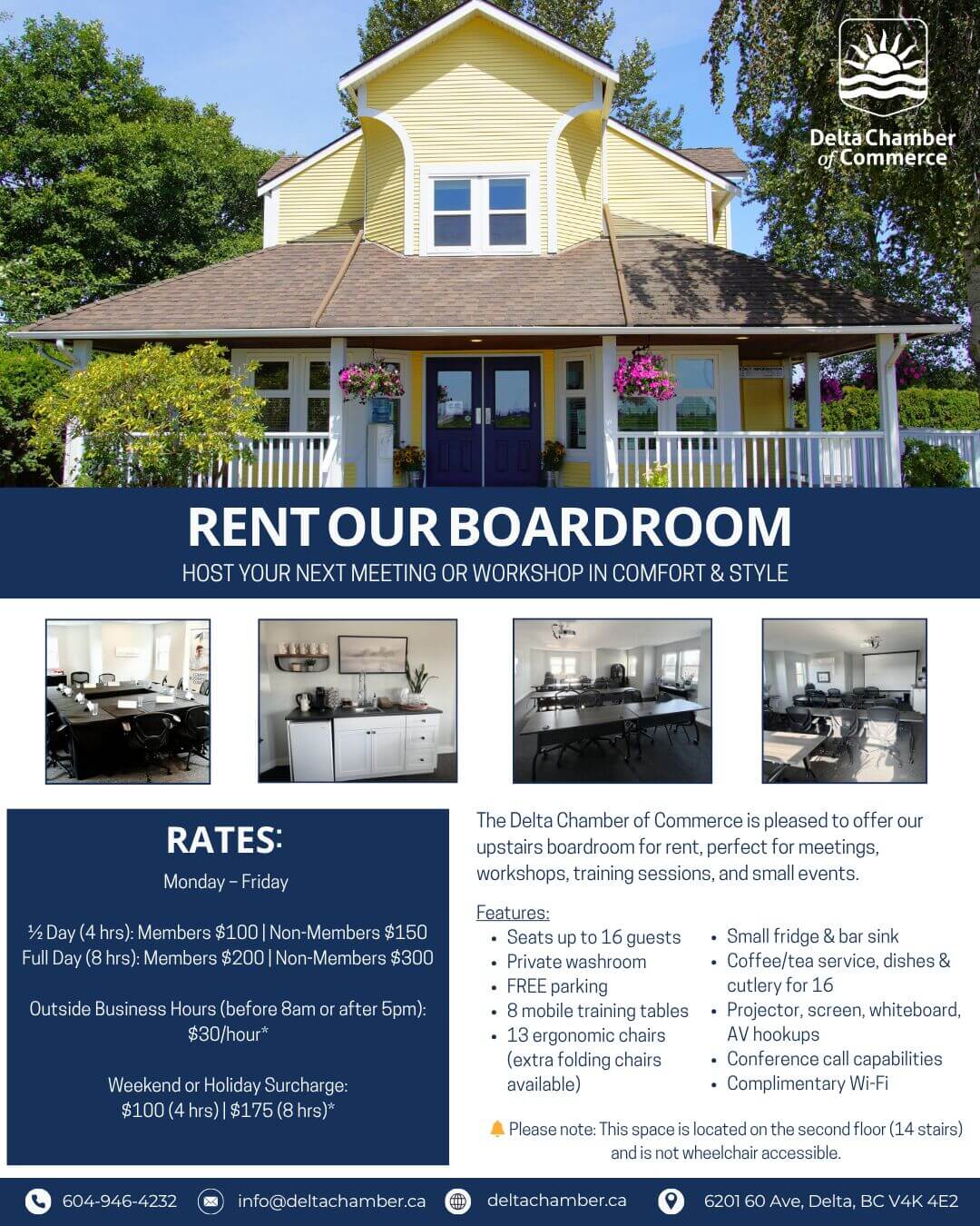 Boardroom Rental Contract 2026 front page