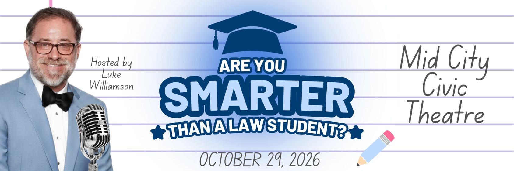 Are You Smarter Than A Law Student Promo Flyer