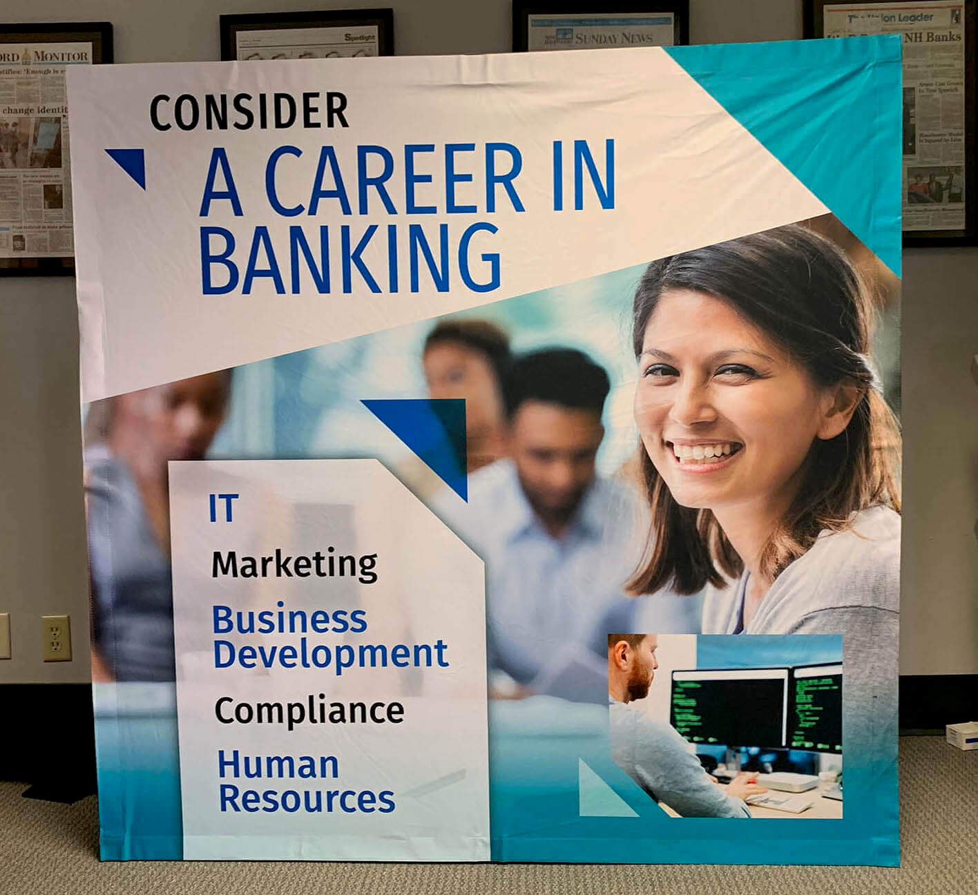 Tabletop display sign