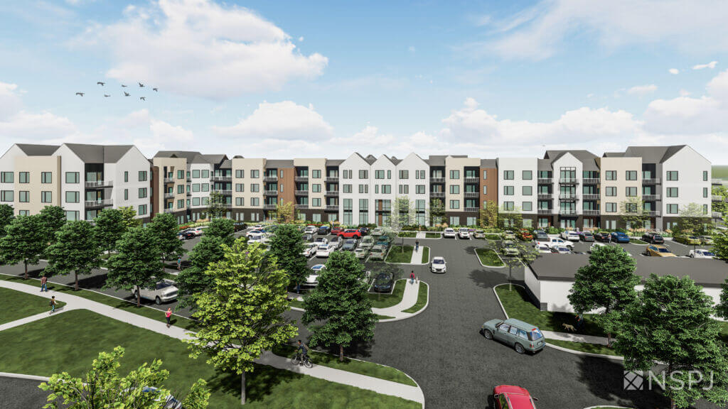Front elevation rendering.