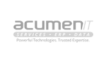 Acumen logo: Services, ERP, Data