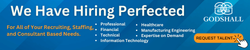 Godshall banner ad reading "We Have Hiring Perfected"