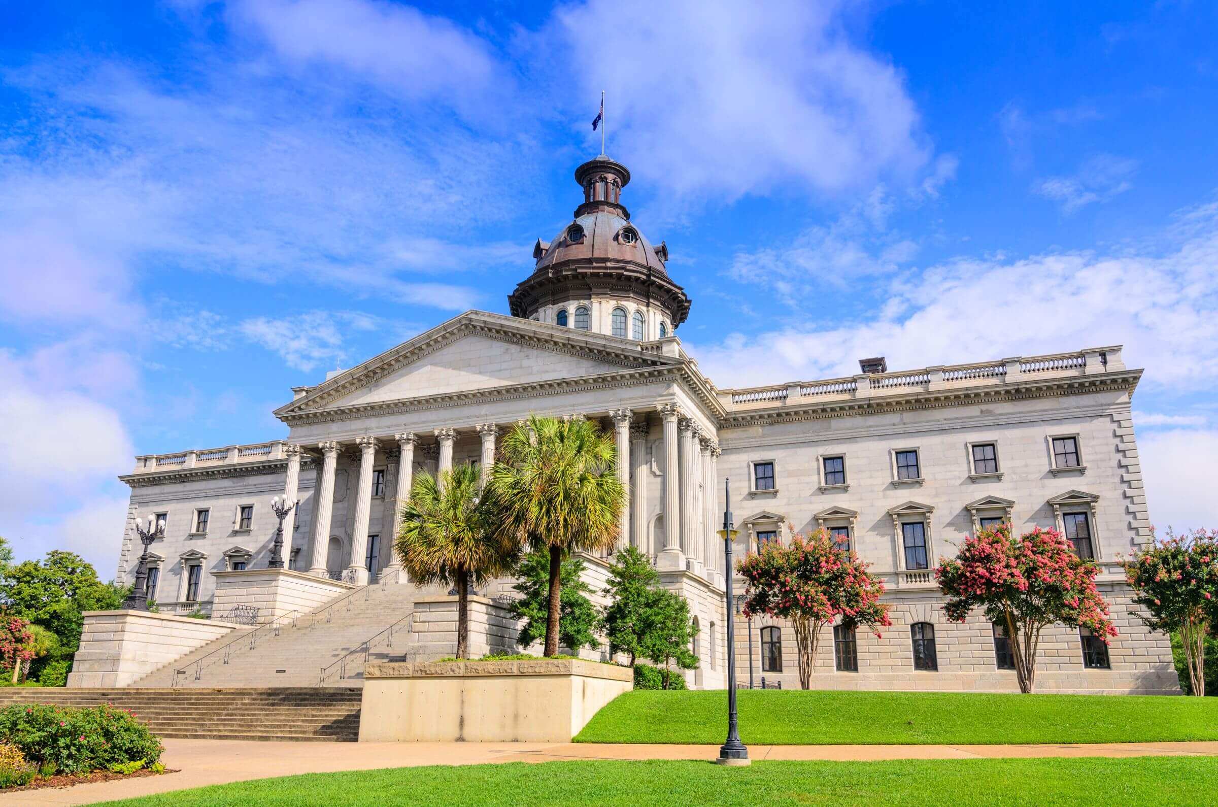 South Carolina State House on a sunny day