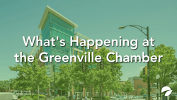 Graphic reading "What's Happening at the Greenville Chamber"