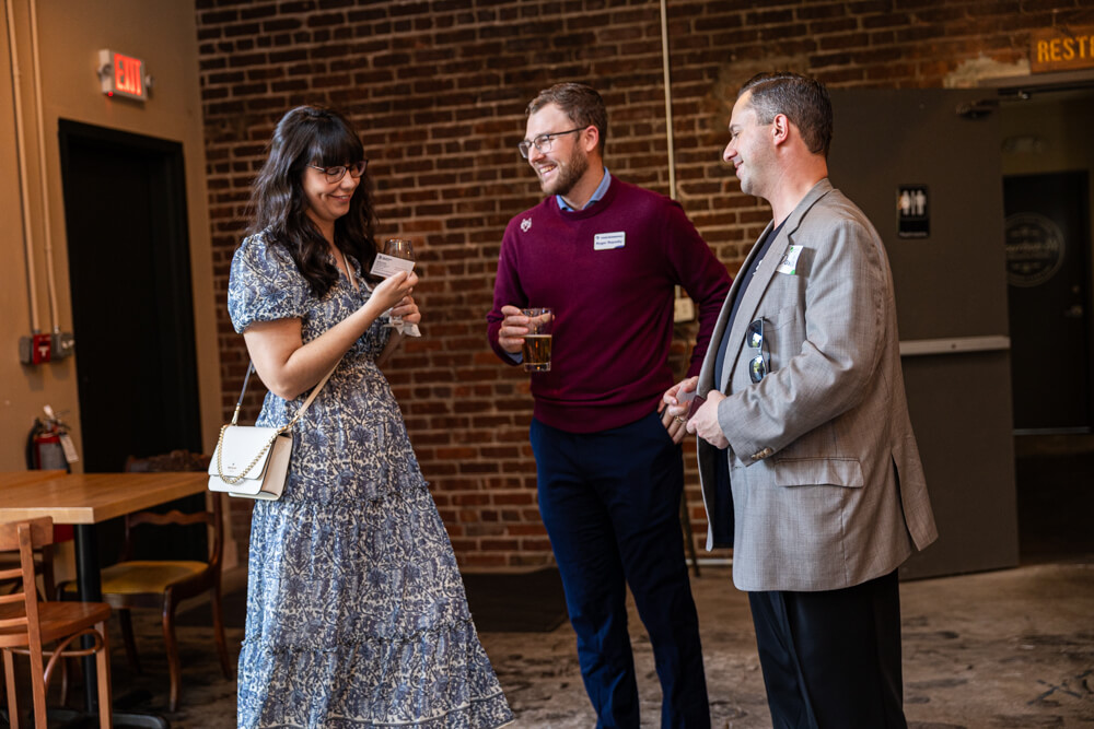 Greenville Young Professionals members chatting at a networking event