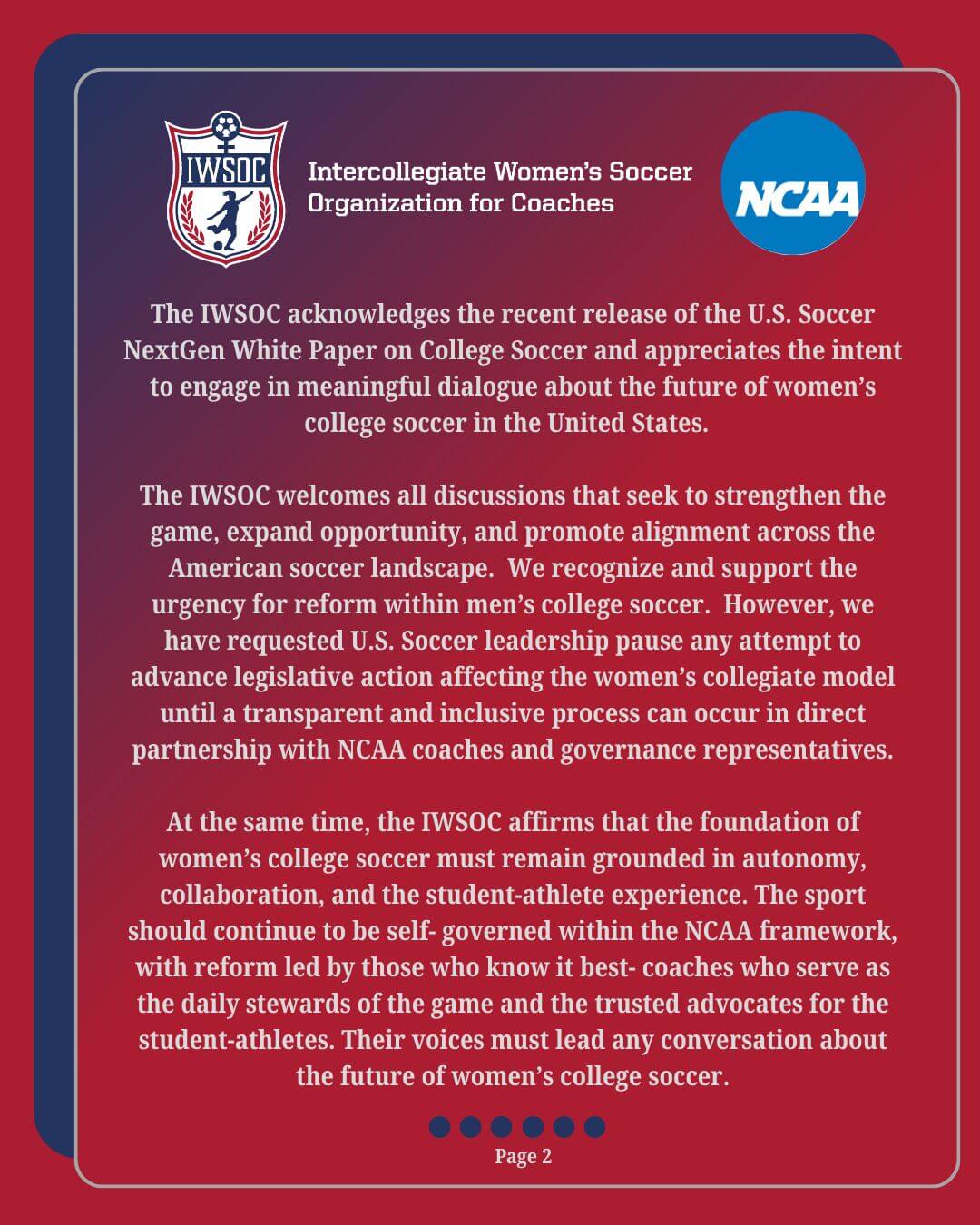 IWSOC Statement 2