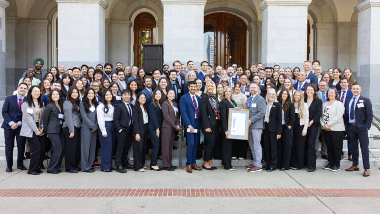 group photo during lobby day