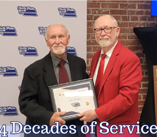 4 decades of service